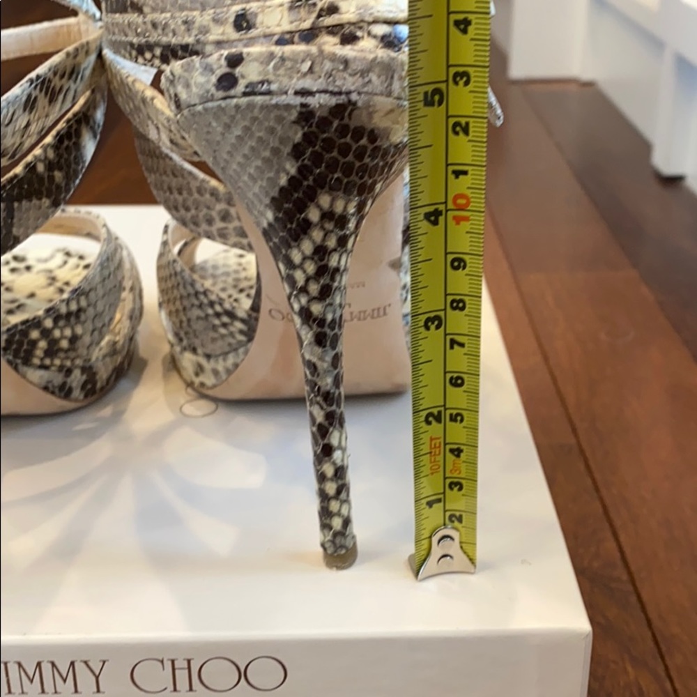 Jimmy Choo Python Sandals Heels 41 - image 5